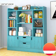 Load image into Gallery viewer, Bookcase with wooden bottom cover