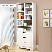 Load image into Gallery viewer, Bookcase with wooden bottom cover