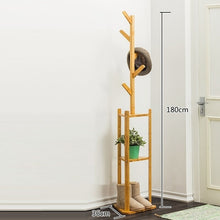 Load image into Gallery viewer, Wooden Coat Rack and Shelf