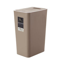 Load image into Gallery viewer, Modern Design Plastic Trash Can  (8L)