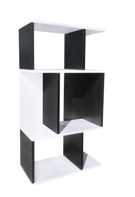 Modern Contemporary Design Black White Shelf Bookcase