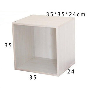 Wall shelf with square shelf or cover