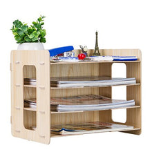 Load image into Gallery viewer, Minimalist  Desktop Finishing Shelves Data File Storage Box