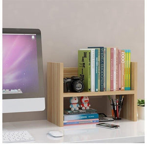 Small desktop bookshelf